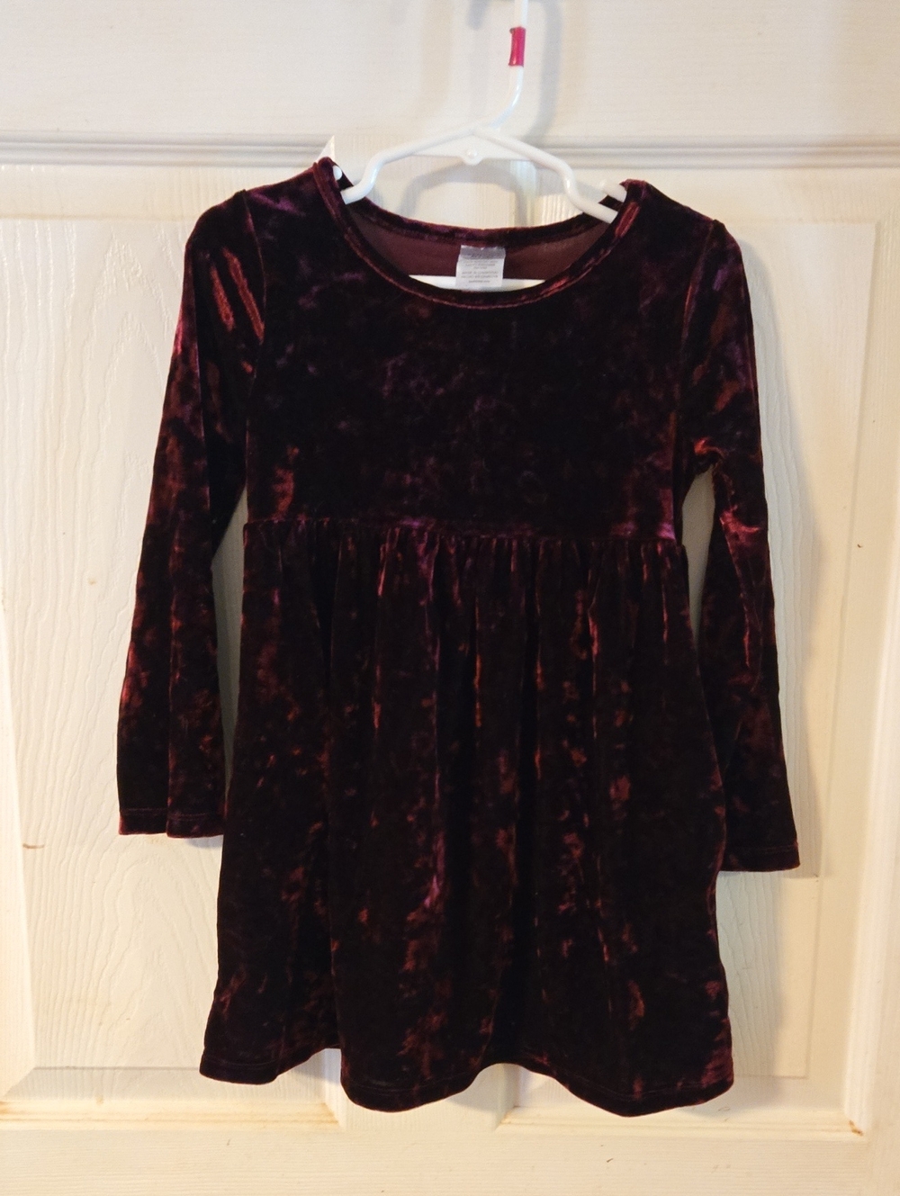 Healthtex Velvet Long Sleeve Dress